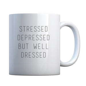 Mug Stressed Depressed Ceramic Gift Mug
