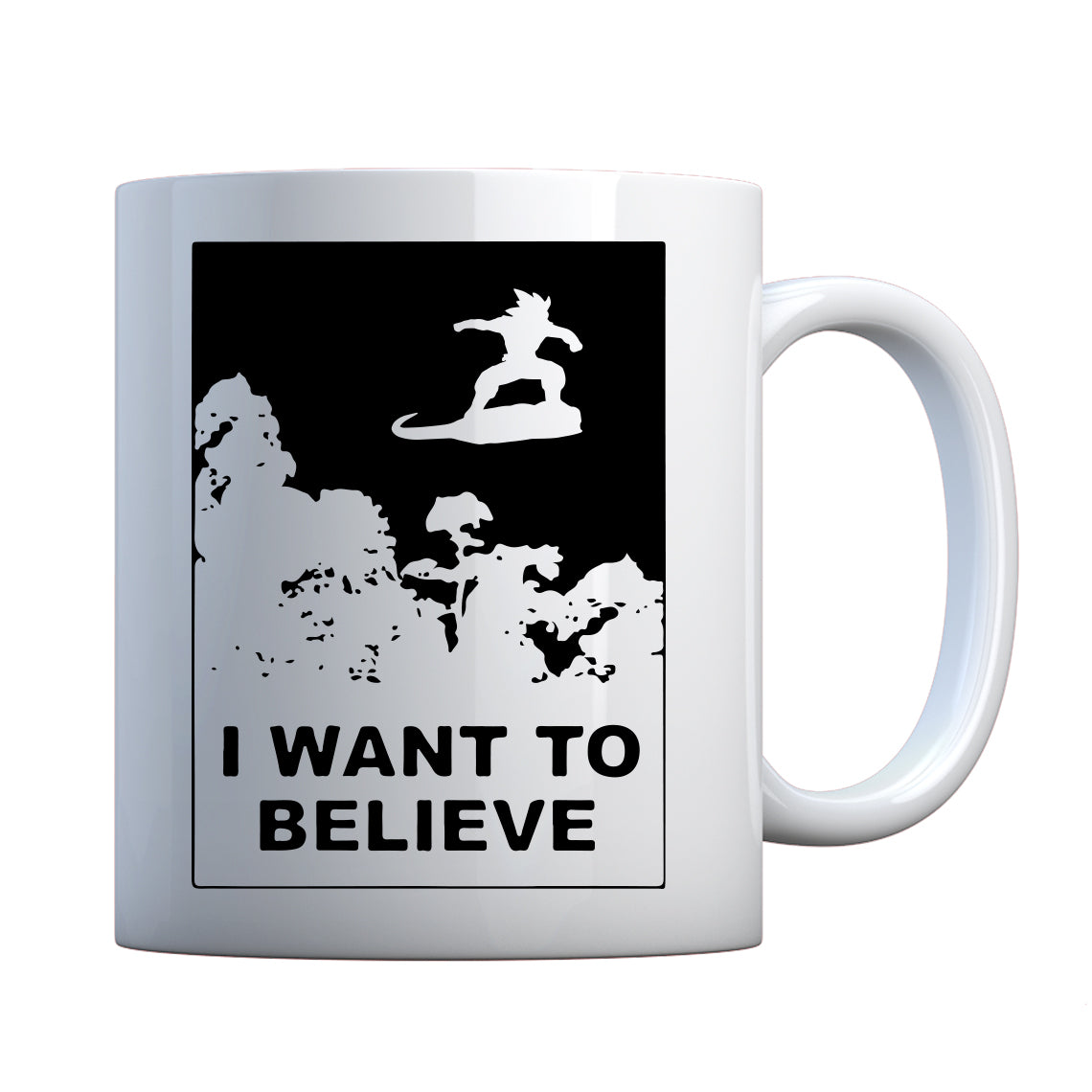 I Want to Believe Nimbus Fighter Ceramic Gift Mug