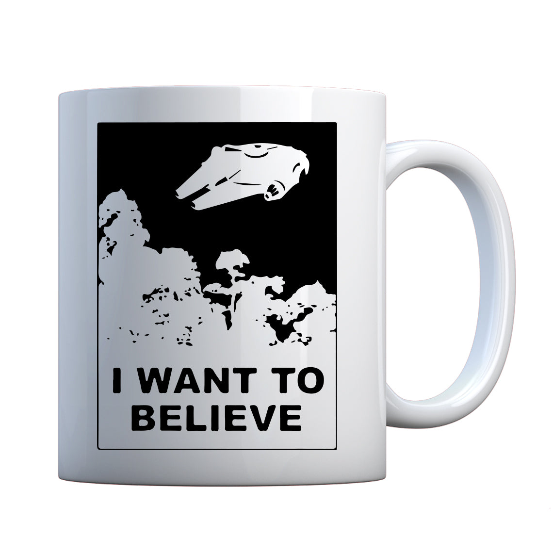I Want to Believe Star Ship Ceramic Gift Mug