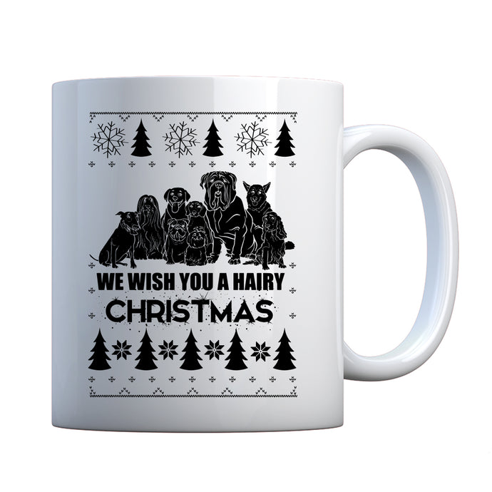 Mug We Wish You a Hairy Christmas Ceramic Gift Mug