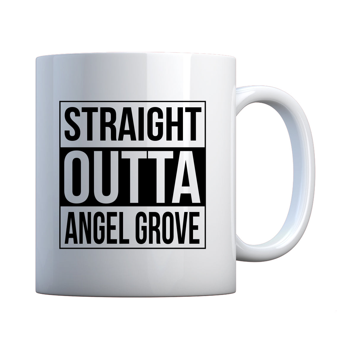 Mug Straight Outta Angel Grove Ceramic Gift Mug