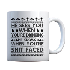 Mug He Sees Your When You're Sleeping Ceramic Gift Mug