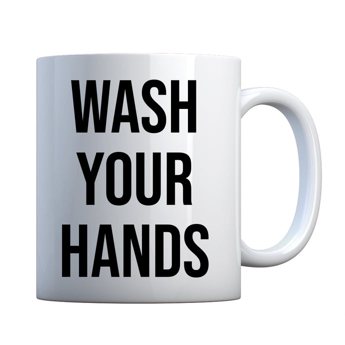WASH YOUR HANDS Ceramic Gift Mug