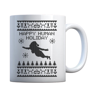 Mug Happy Human Holiday Ceramic Gift Mug