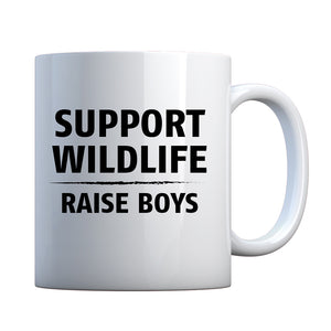 Support Wildlife Raise Boys Ceramic Gift Mug