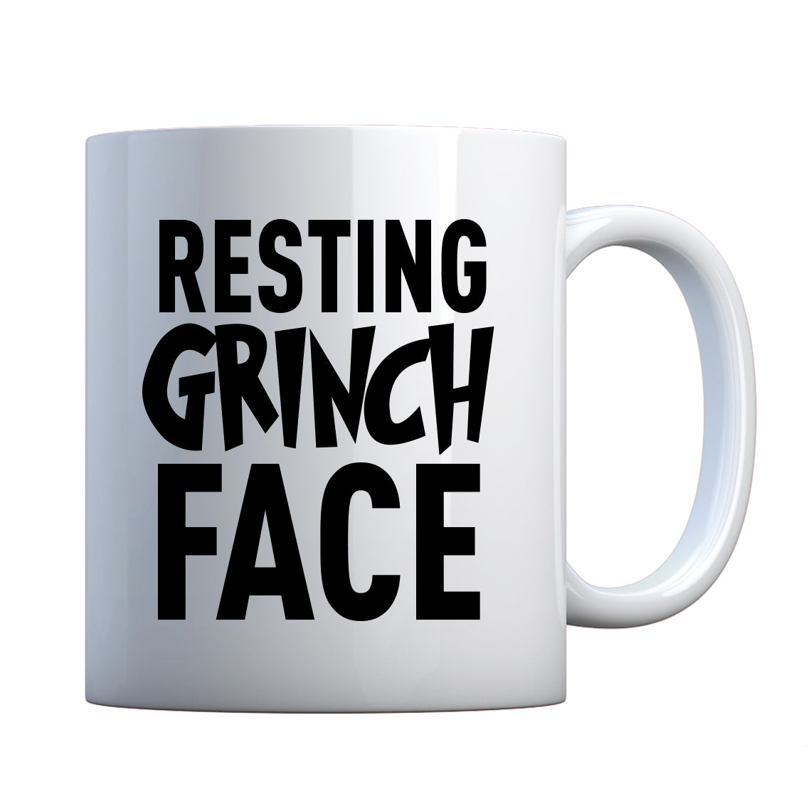 Resting Grinch Face Ceramic Gift Mug