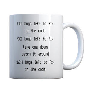 Mug 99 Bugs in the Code Ceramic Gift Mug