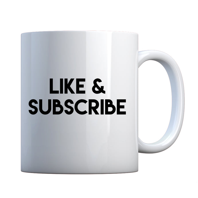 Like and Subscribe Ceramic Gift Mug