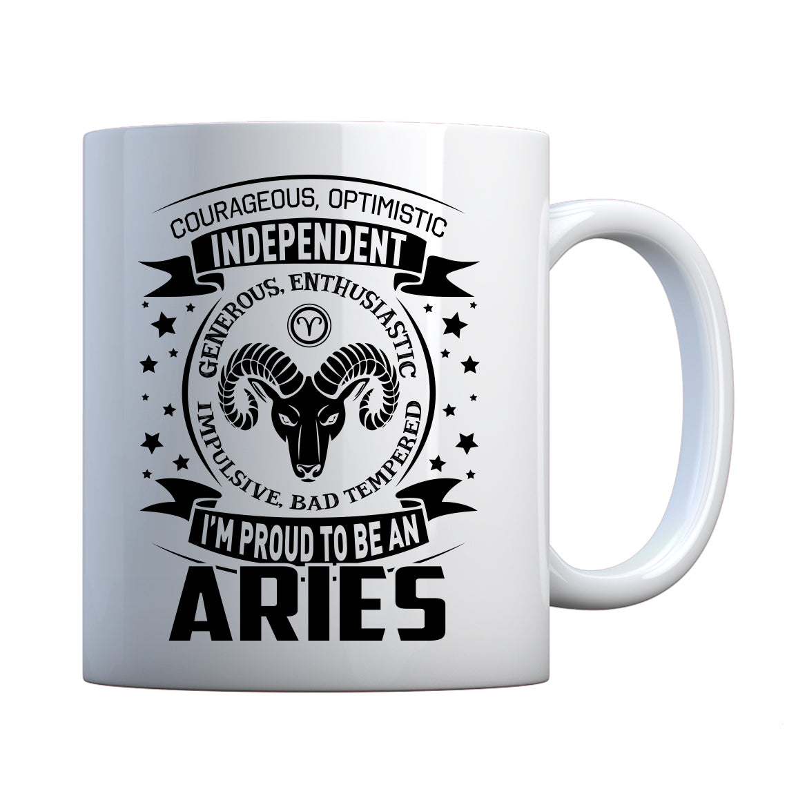 Mug Aries Astrology Zodiac Sign Ceramic Gift Mug