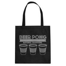 Tote Beer Pong National Champions Canvas Tote Bag