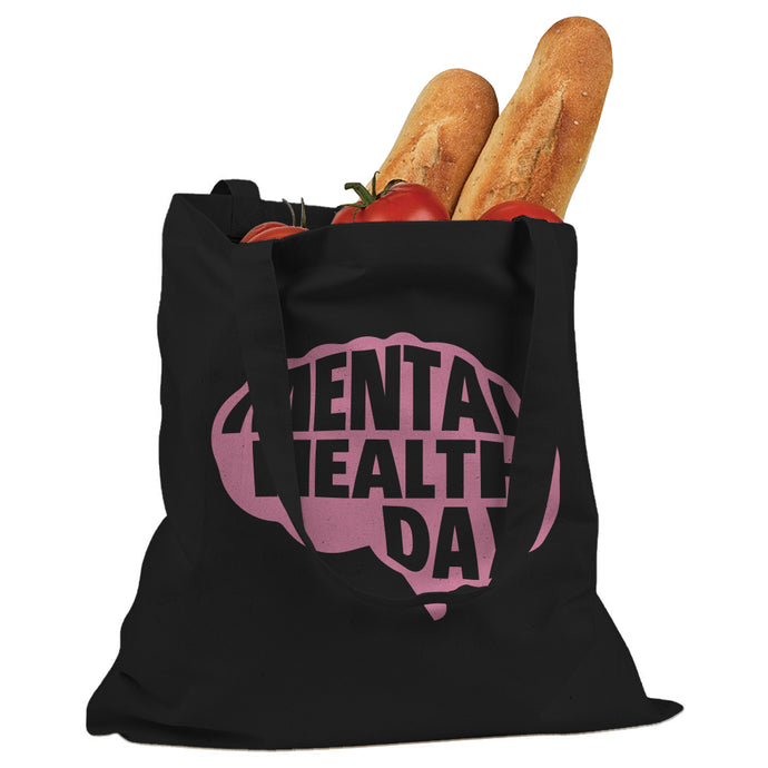 Mental Health Day Cotton Canvas Tote Bag