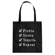 Tote Fiesta Siesta Tequila Repeat Canvas Tote Bag