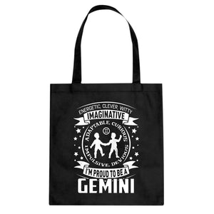 Tote Gemini Astrology Zodiac Sign Canvas Tote Bag