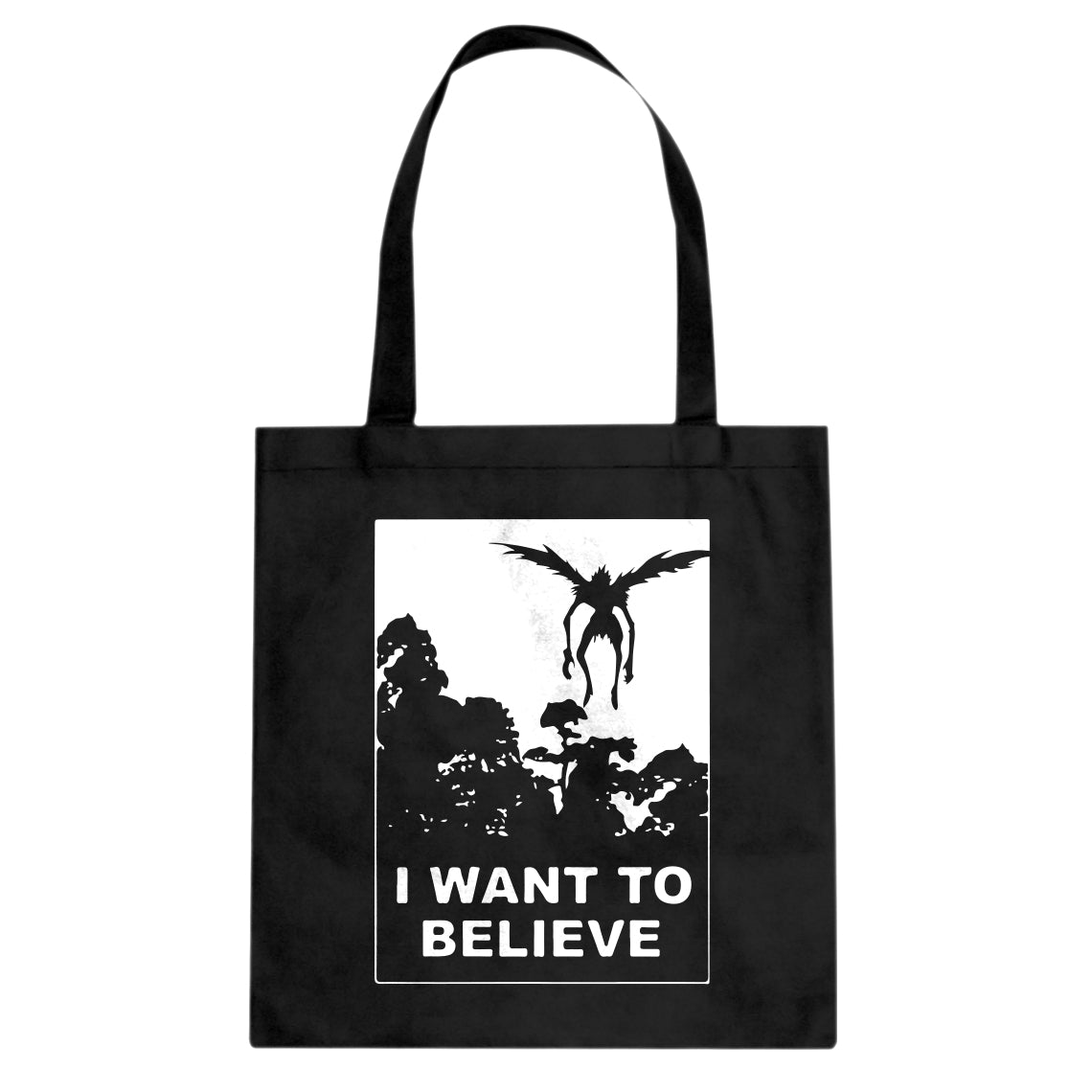 I Want to Believe Shinigami Cotton Canvas Tote Bag