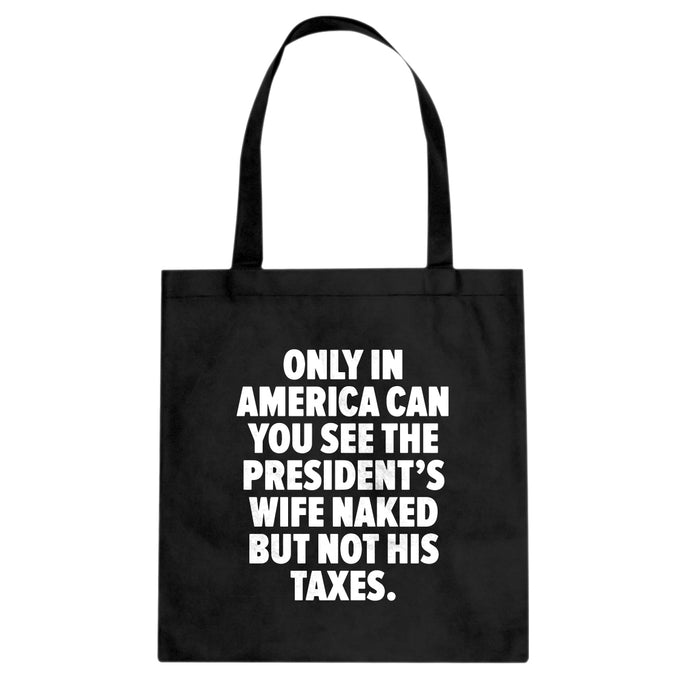 Only in America Cotton Canvas Tote Bag