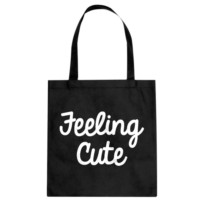 Feeling Cute Cotton Canvas Tote Bag