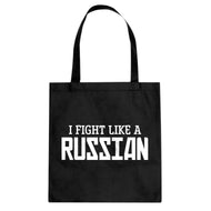 I Fight Like a Russian Cotton Canvas Tote Bag