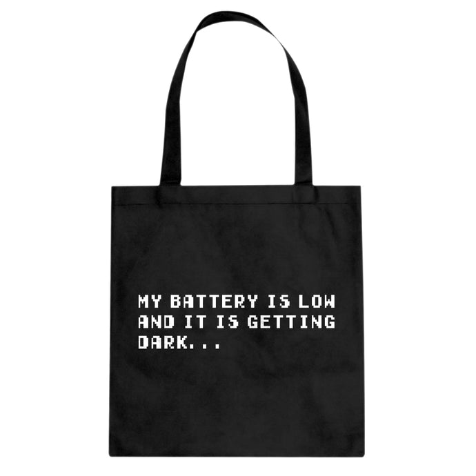 Its Getting Dark Cotton Canvas Tote Bag