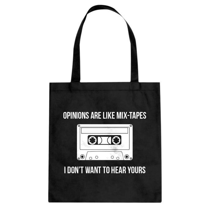 Opinions are like Mixtapes Cotton Canvas Tote Bag