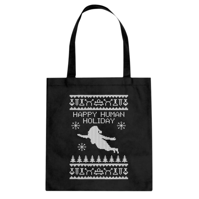 Tote Happy Human Holiday Canvas Tote Bag