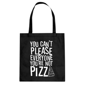 Tote You're Not Pizza Canvas Tote Bag
