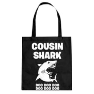 Cousin Shark Cotton Canvas Tote Bag