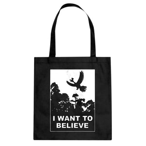 I Want to Believe Kanto Sighting Cotton Canvas Tote Bag