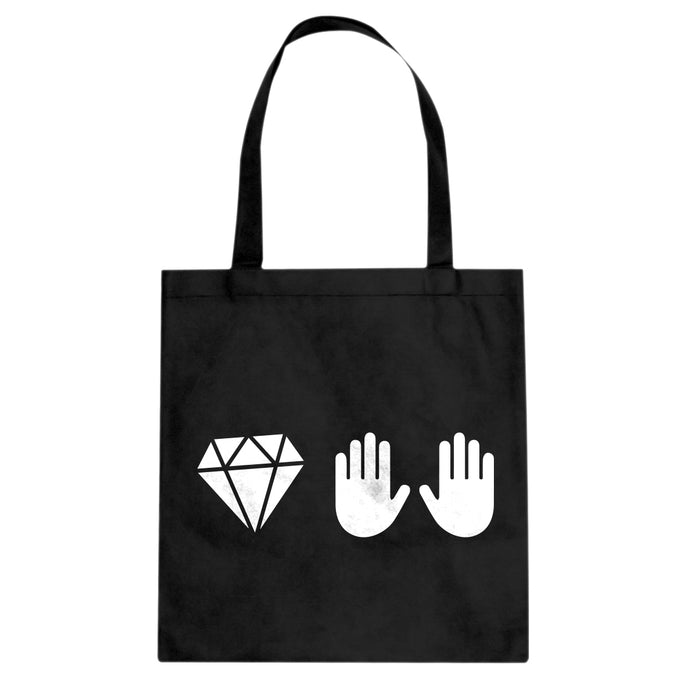 DIAMOND HANDS Cotton Canvas Tote Bag