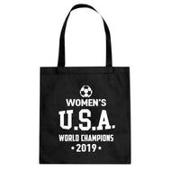 World Soccer Champs 2019 Cotton Canvas Tote Bag