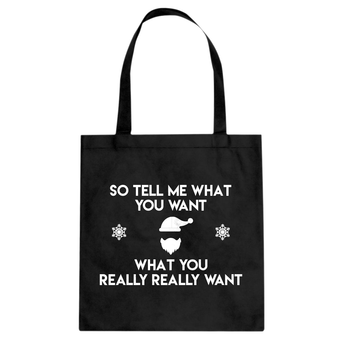 Tote Tell me what you want Canvas Tote Bag