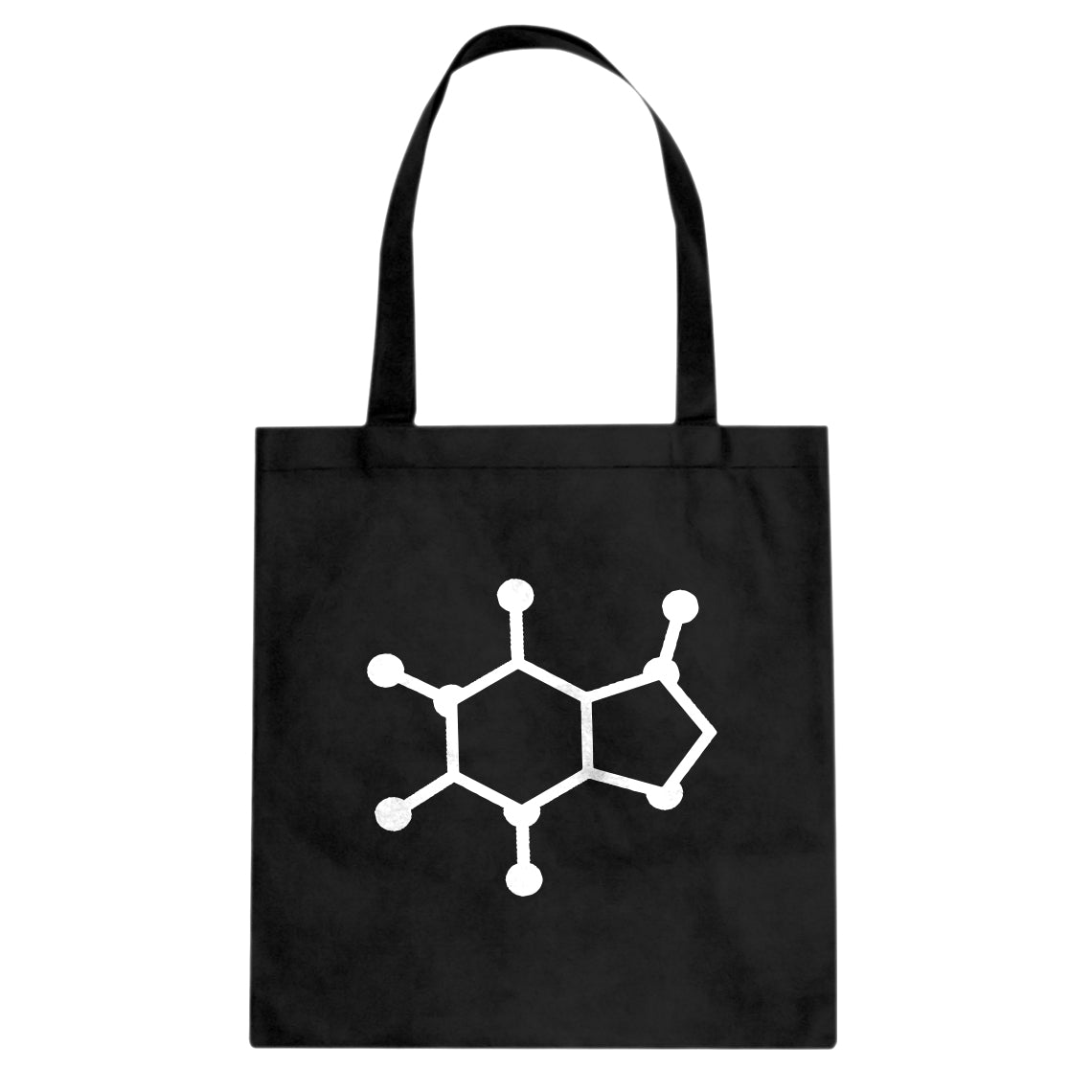Tote Caffeine Molecule Canvas Tote Bag