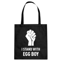 I Stand with Egg Boy Cotton Canvas Tote Bag