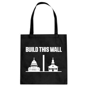 Build This Wall Cotton Canvas Tote Bag
