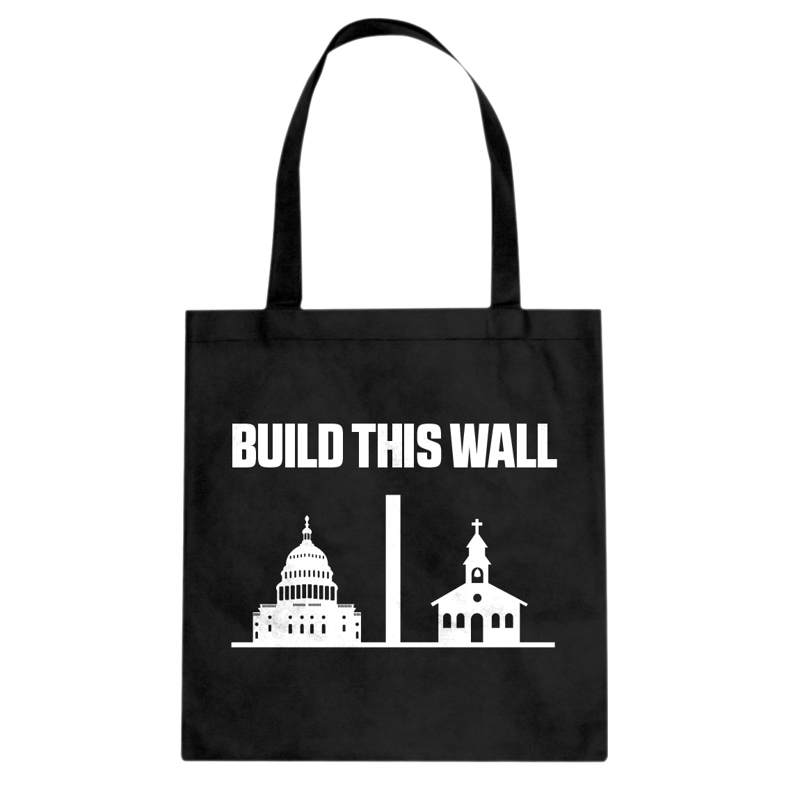 Build This Wall Cotton Canvas Tote Bag