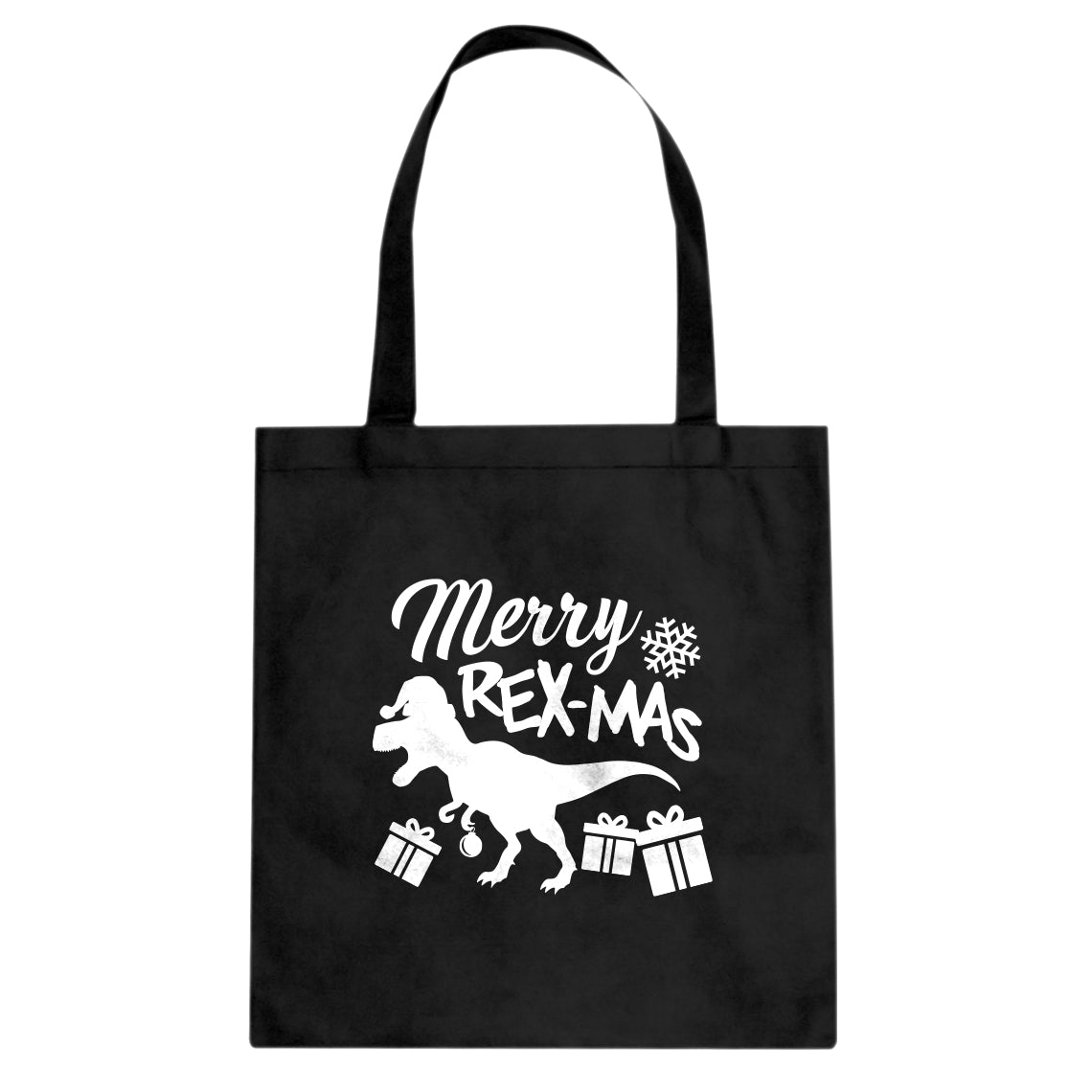 Merry Rex-Mas Cotton Canvas Tote Bag