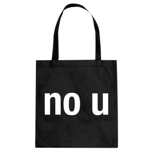 No U Cotton Canvas Tote Bag