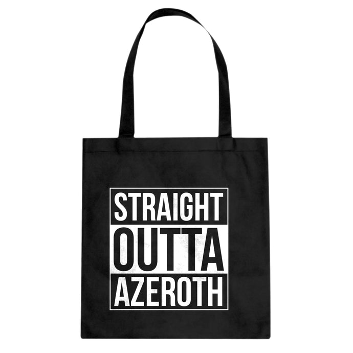 Straight Outta Azeroth Cotton Canvas Tote Bag