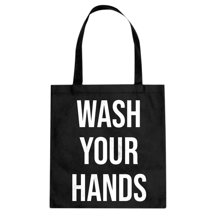 WASH YOUR HANDS Cotton Canvas Tote Bag