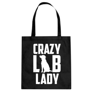 Tote Crazy Lab Lady Canvas Tote Bag