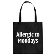 Allergic to Mondays Cotton Canvas Tote Bag