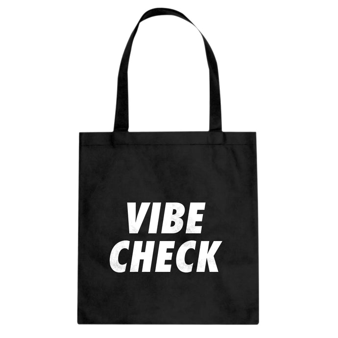 VIBE CHECK Cotton Canvas Tote Bag