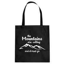 The Mountains are Calling Cotton Canvas Tote Bag