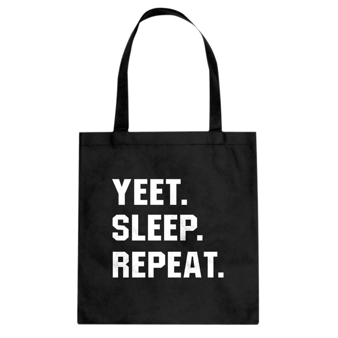 Yeet Sleep Repeat Cotton Canvas Tote Bag