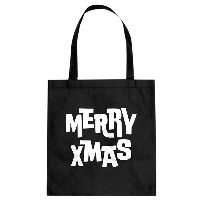 Merry Xmas Cotton Canvas Tote Bag