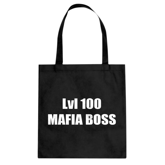 Lvl 100 Mafia Boss Cotton Canvas Tote Bag