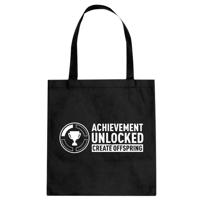 Achievement Unlocked Create Offspring Cotton Canvas Tote Bag