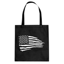 American Flag Cotton Canvas Tote Bag