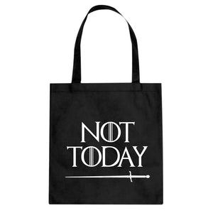 Not Today Cotton Canvas Tote Bag