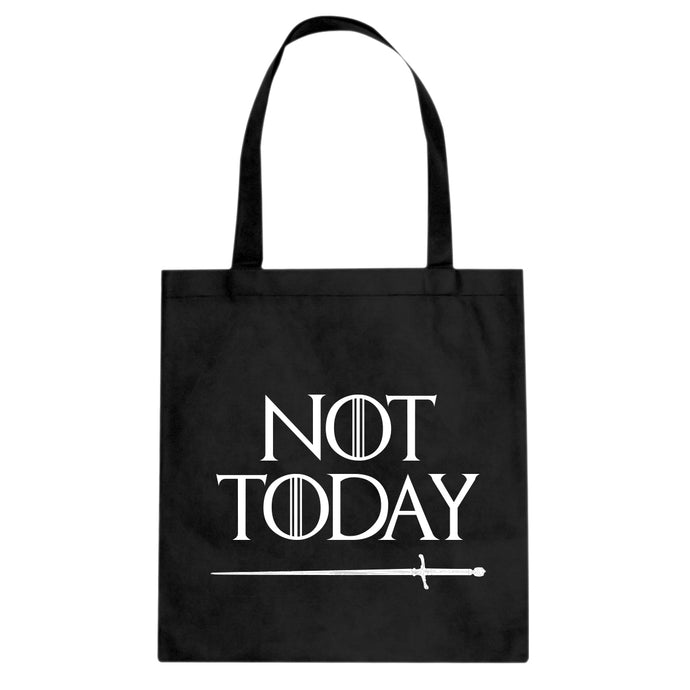 Not Today Cotton Canvas Tote Bag