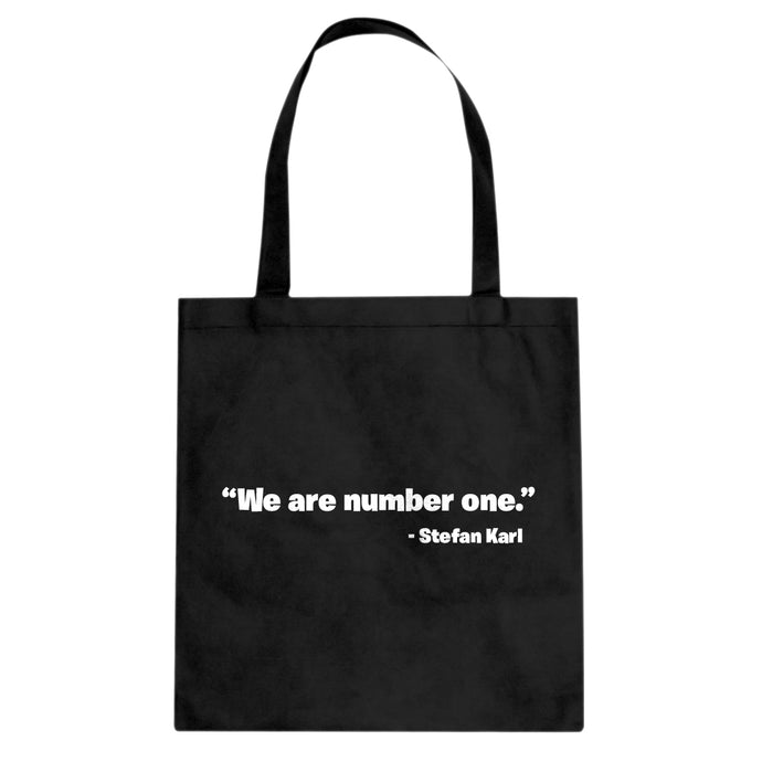 We are Number One Cotton Canvas Tote Bag